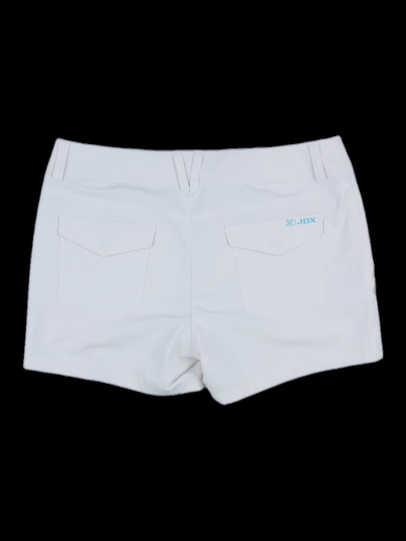 여성 화이트 솔리드 숏팬츠