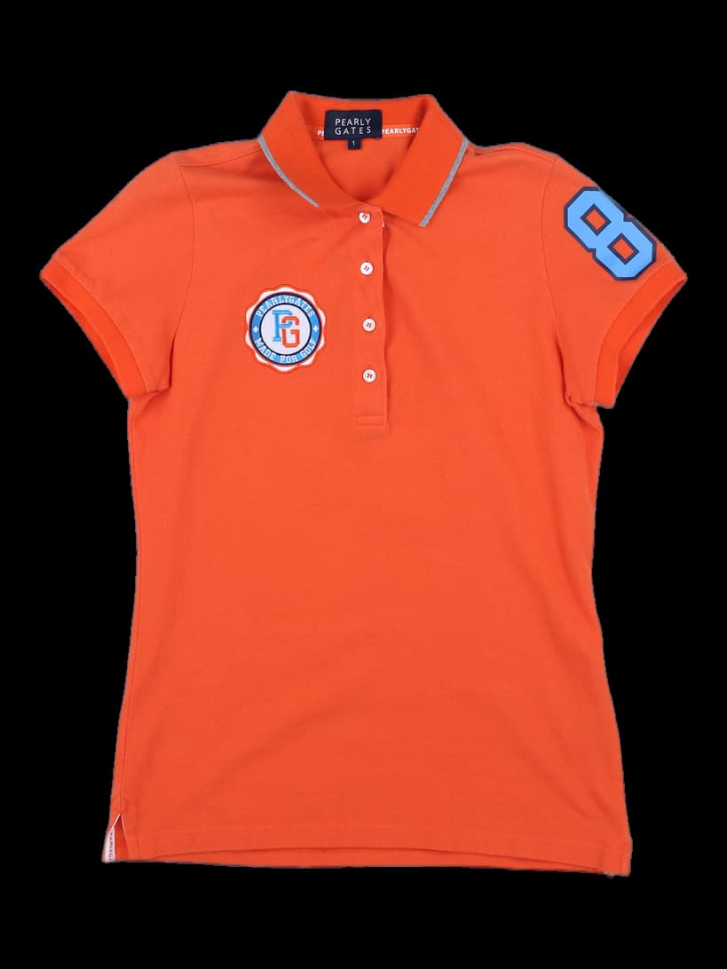 파리게이츠 오렌지 카라 반팔 티셔츠