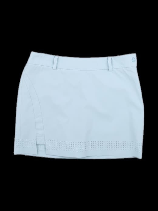 스카이블루 펀칭 디테일 스커트