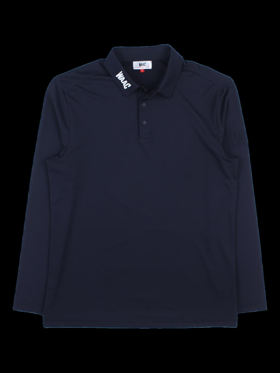 네이비 로고 칼라 긴팔 카라티셔츠