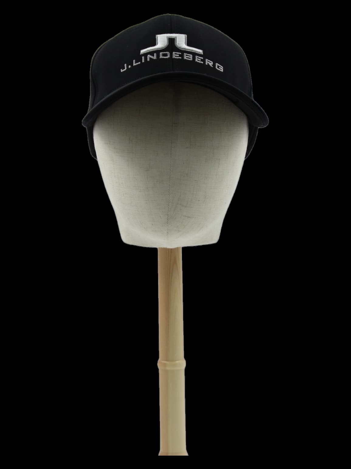 블랙 화이트 로고 자수 볼캡