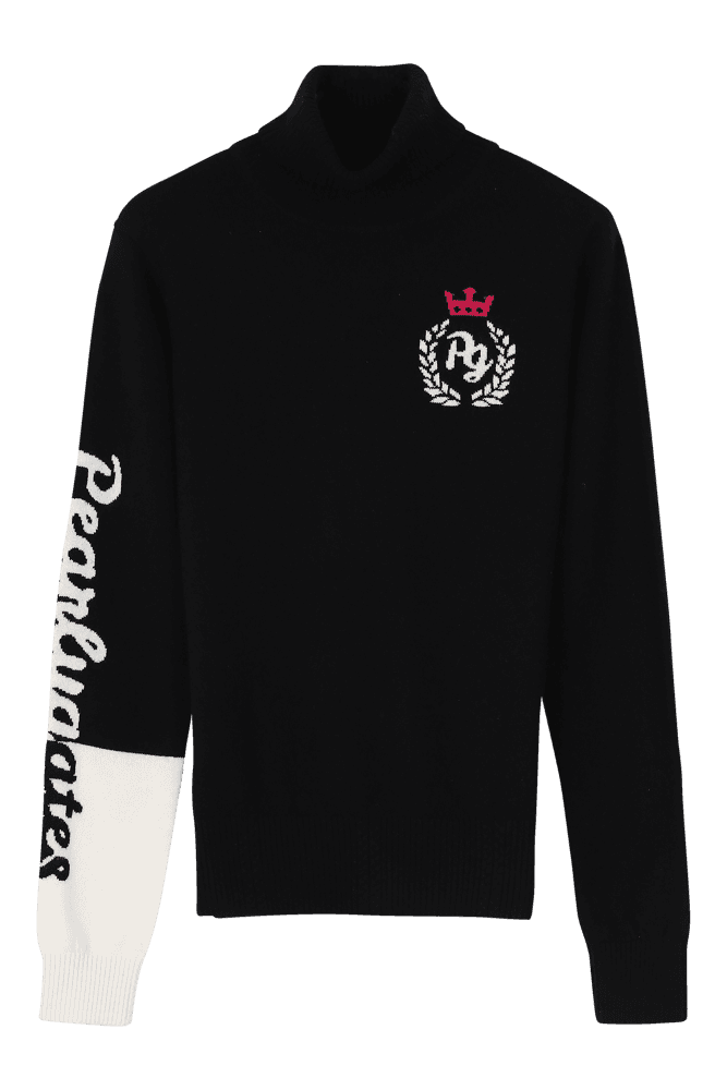 크라운 캐시미어 긴팔 니트