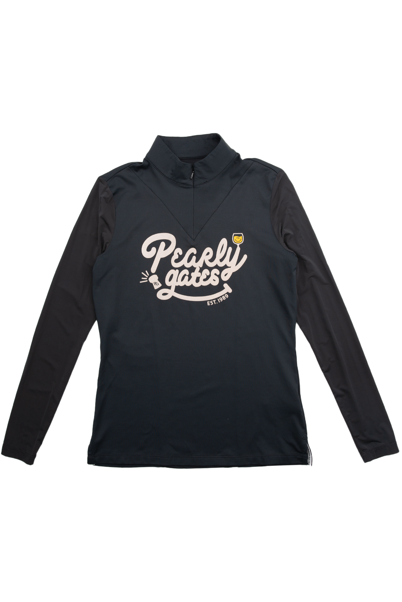 빅 레터링 쿨링 반집업 티셔츠