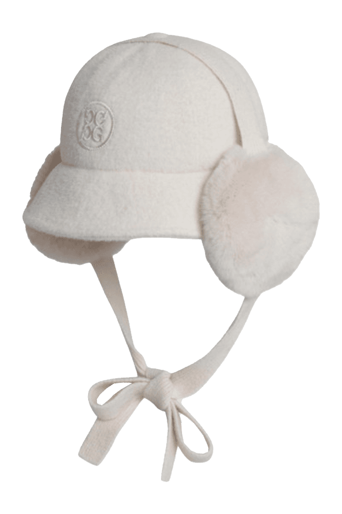 플리스 이어플랩 햇 아이보리