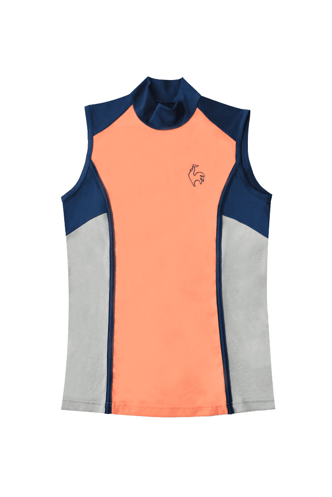 배색 포인트 반목 민소매_오렌지(S)