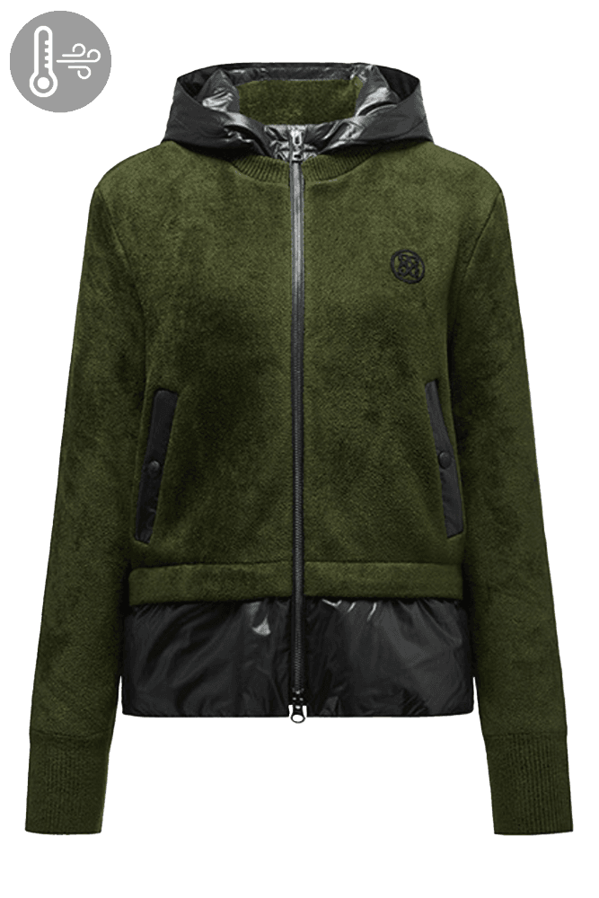 방풍 풀 집업 카키