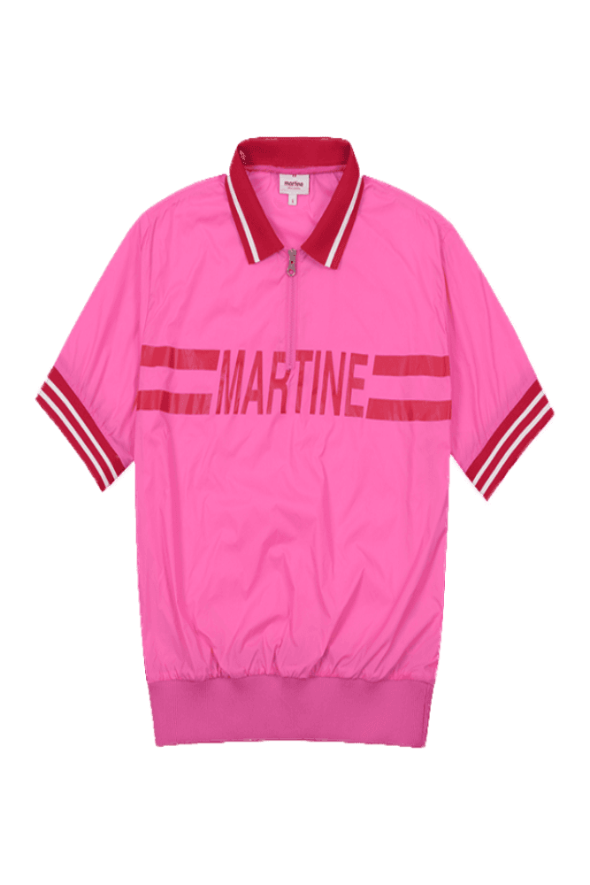 우븐 반팔 집업