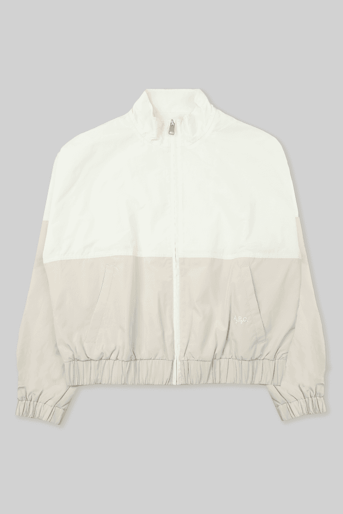 하프 배색 바람막이