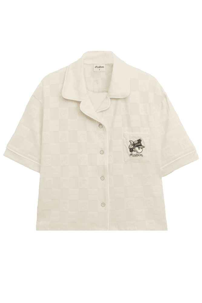 파나마 버킷 자카드 폴로 티셔츠