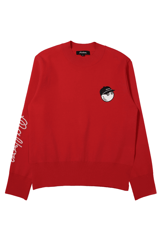 아모사 모크넥 버킷 니트탑