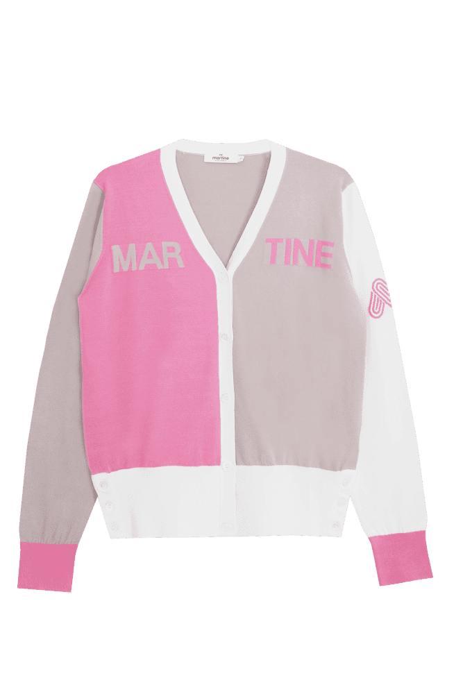 하프 앤 하프 칼라 가디건