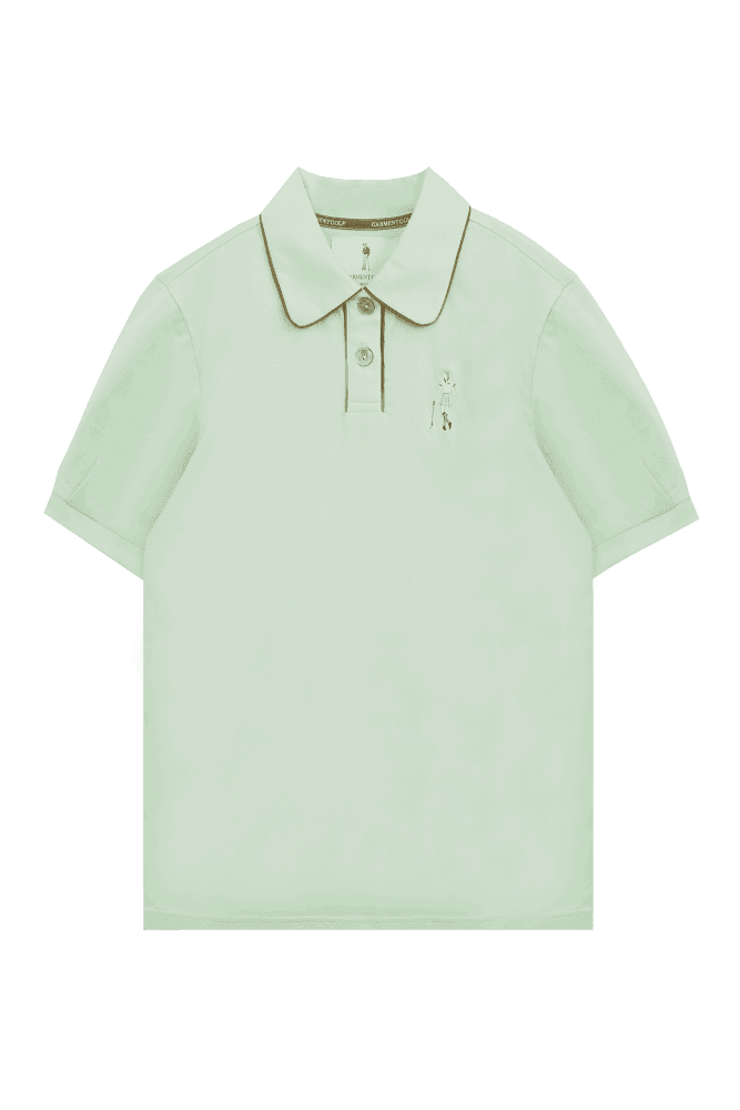 라운드 카라 볼륨 슬리브 티셔츠