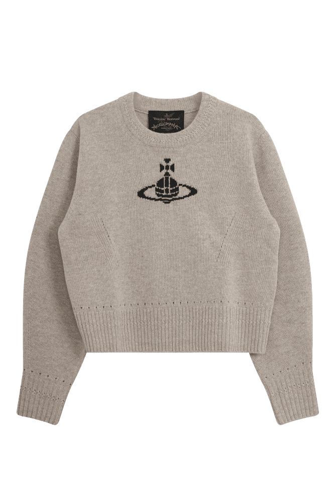 반크롭 긴팔 니트