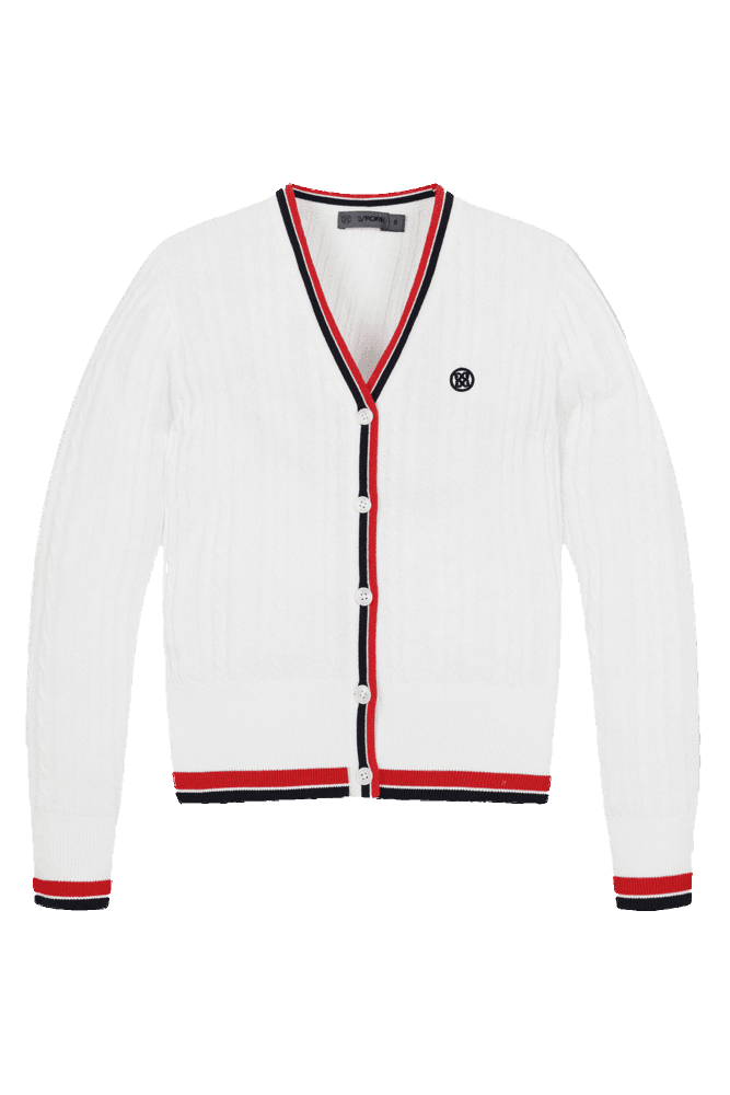 케이블 니트 가디건