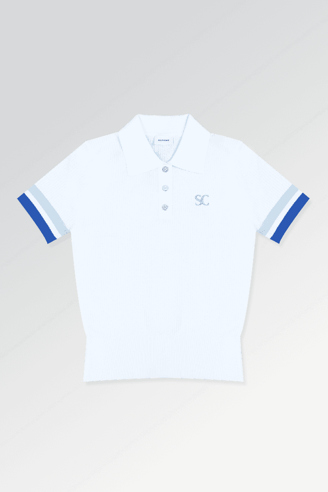 로고 배색 폴로 티셔츠