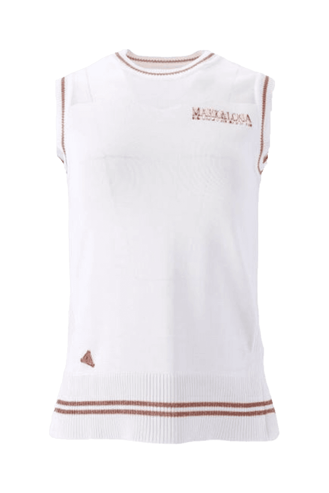 시스루 니트 베스트