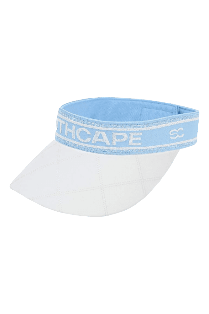 여성 사우스 케이프 로고 자수 스트랩 바이저