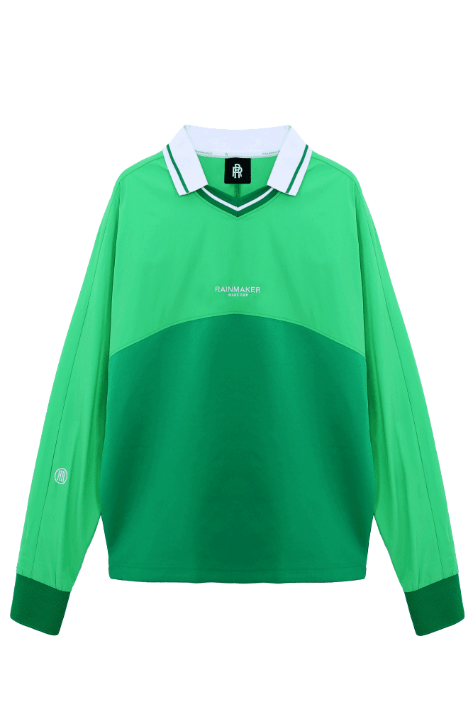 W 배색 포인트 티셔츠