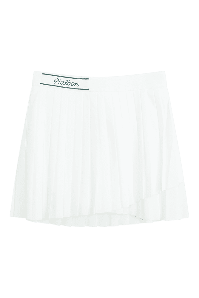 미니 파우치 플리츠 스커트