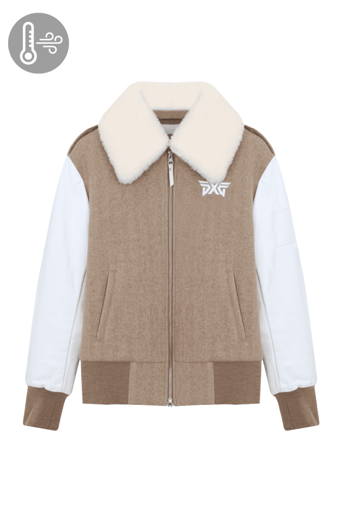 퍼 양가죽 블루종 자켓