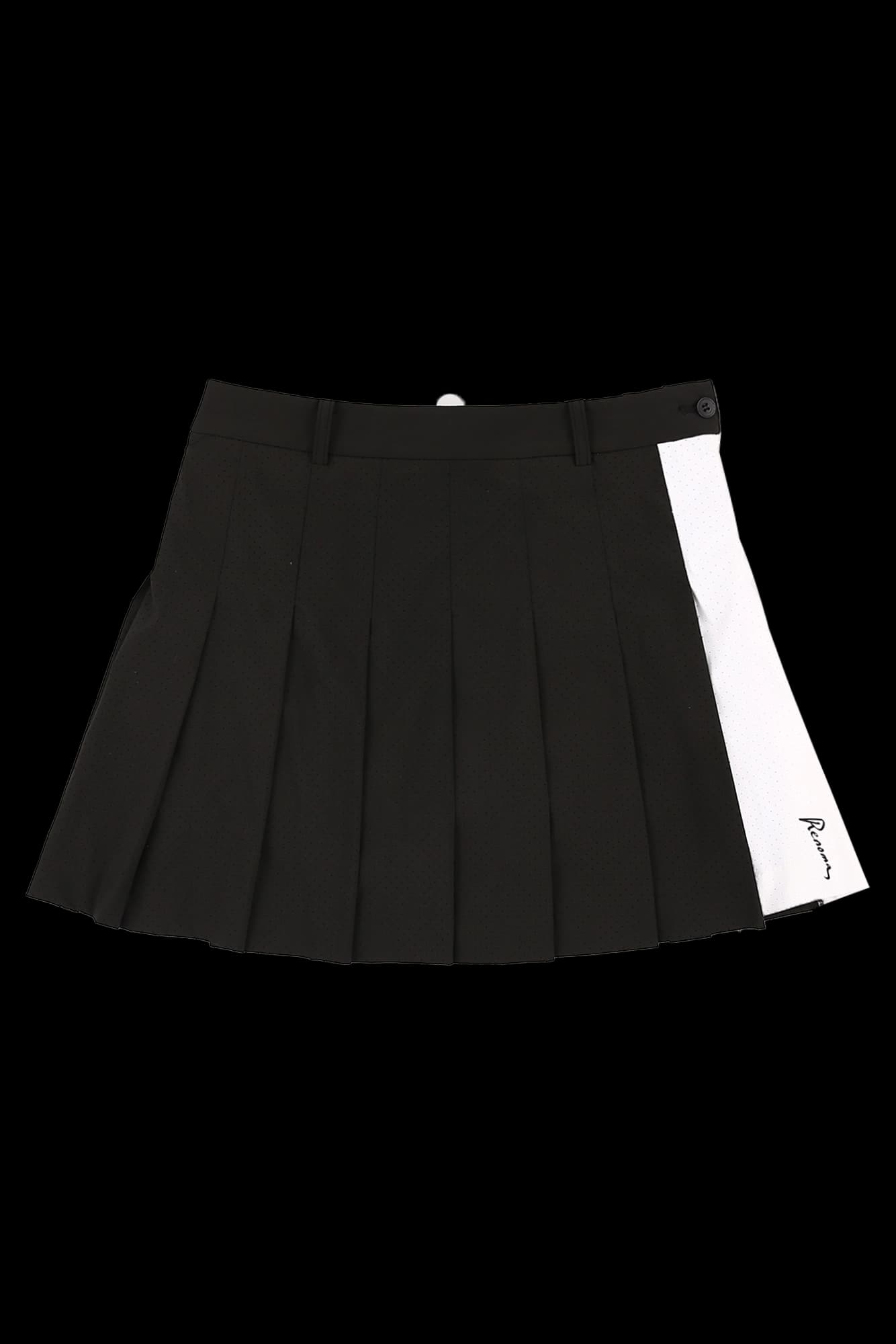 타공 사이드 배색 스커트