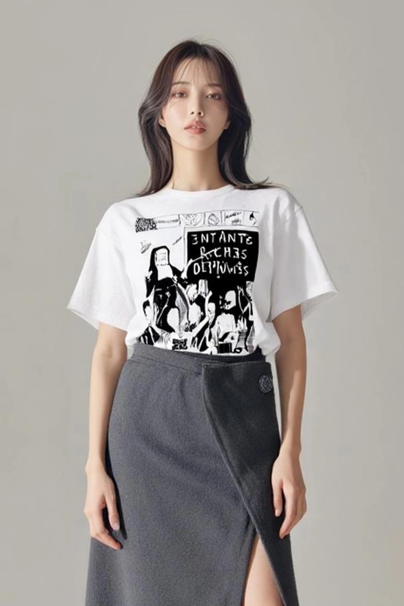 빈티지 디자인 반팔 티셔츠