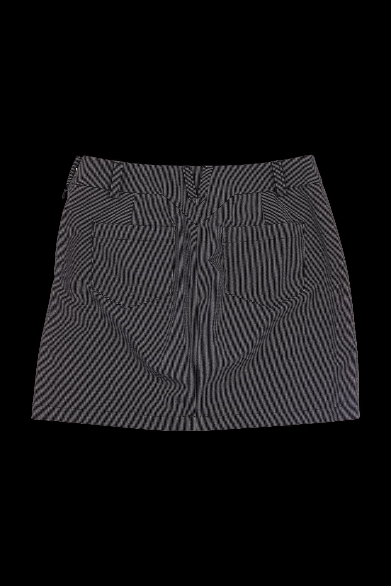 핀 스트라이프 숏 스커트