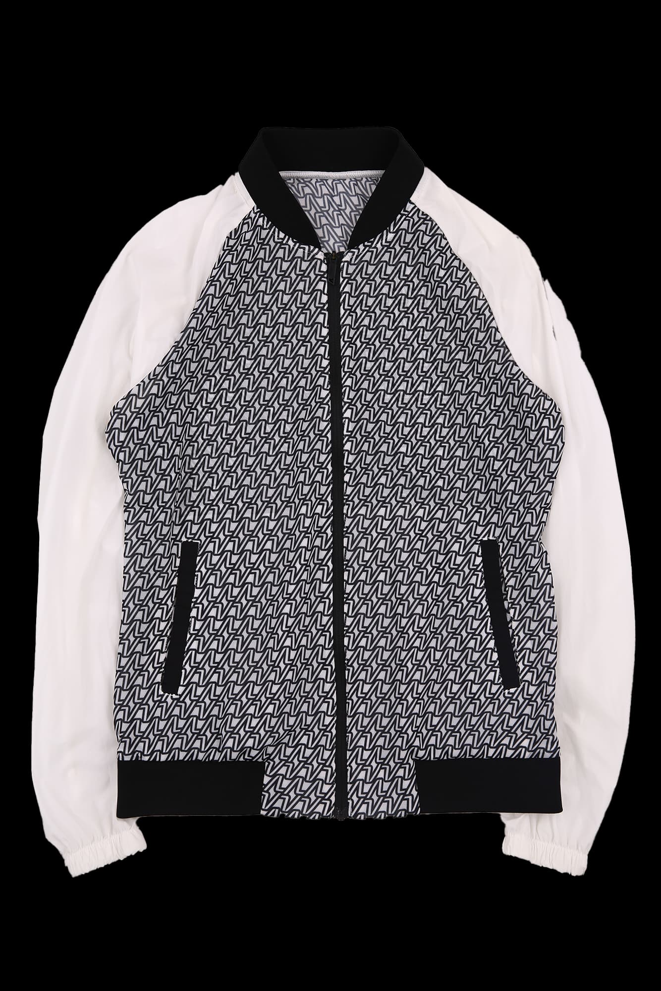 패턴 바람막이 점퍼