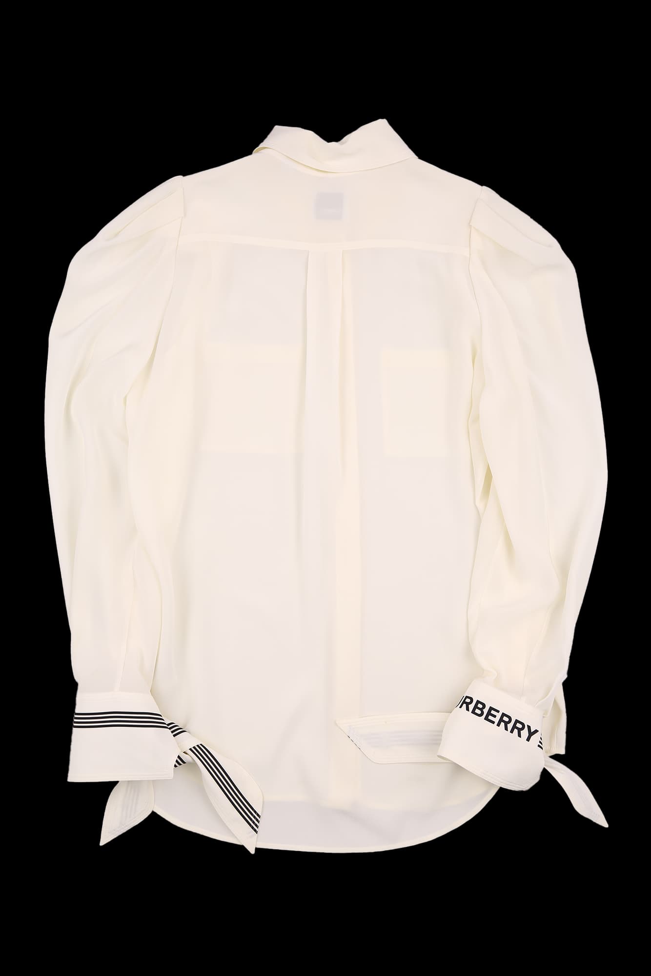 라인 디테일 실크 셔츠