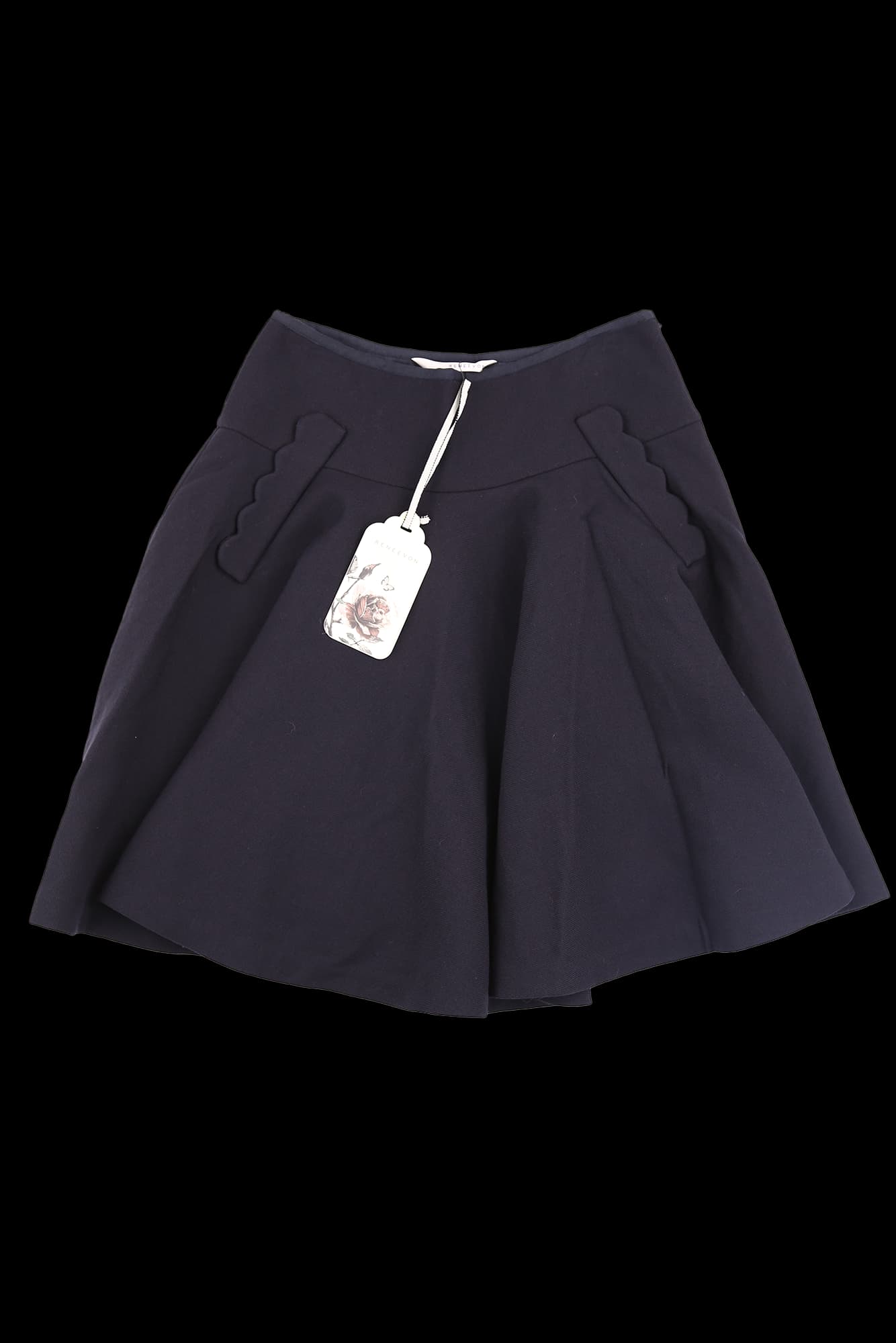 페이크 포켓 스커트