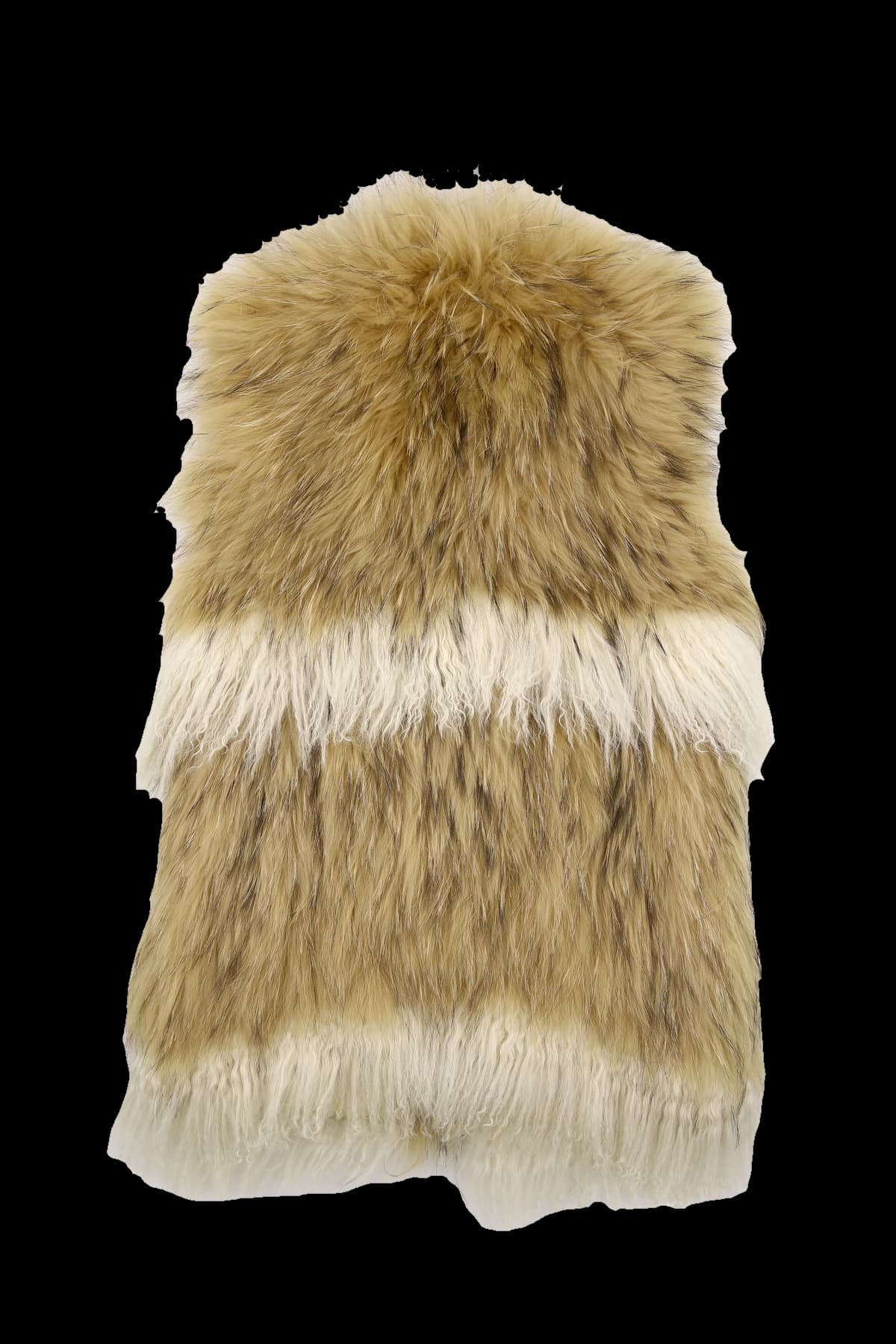 라쿤 퍼 베스트 자켓