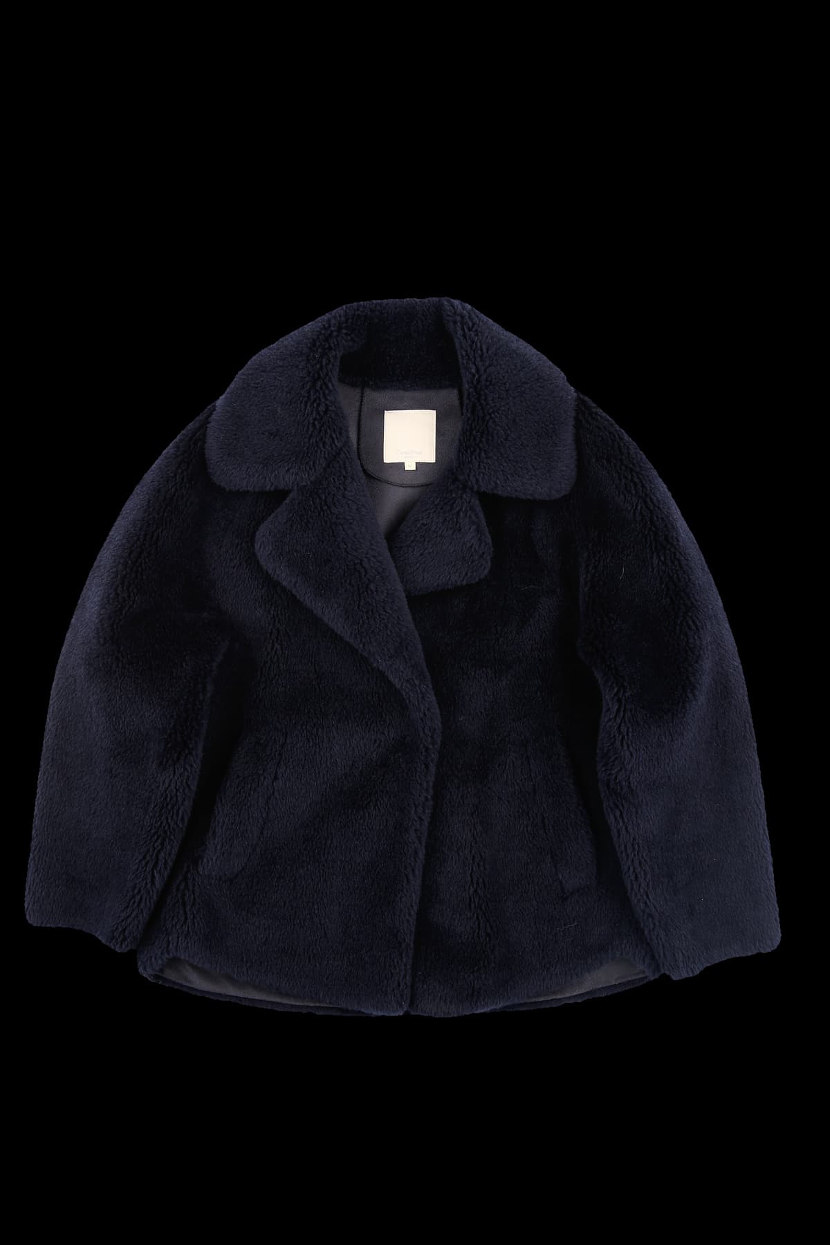 원버튼 카라 퍼 자켓