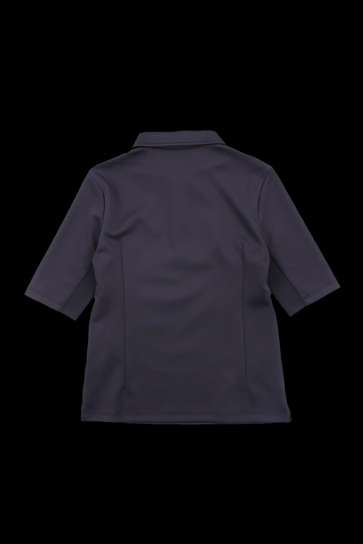 포켓 하프 집업 카라 반팔 티셔츠