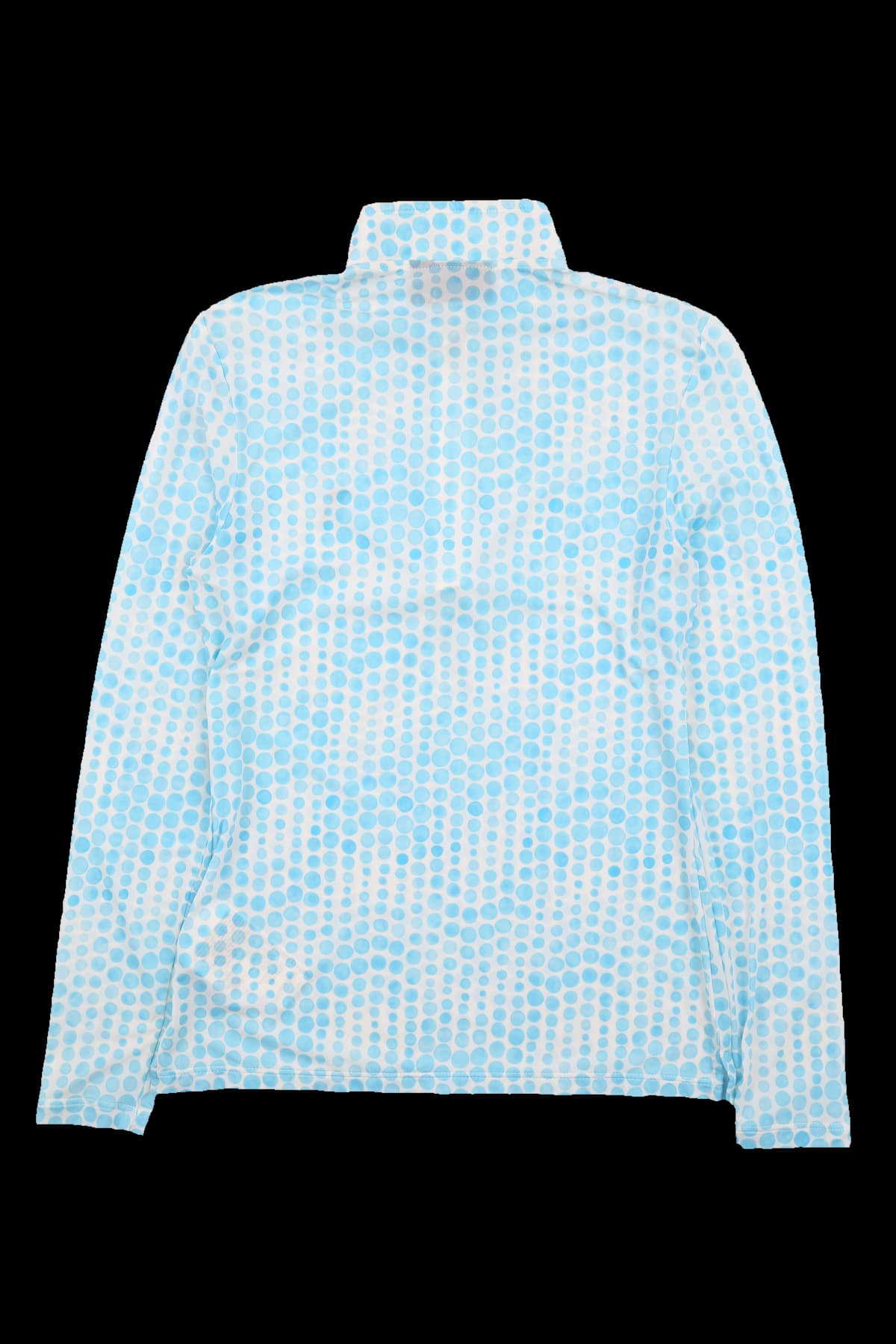 패턴 하프 집업 긴팔 티셔츠