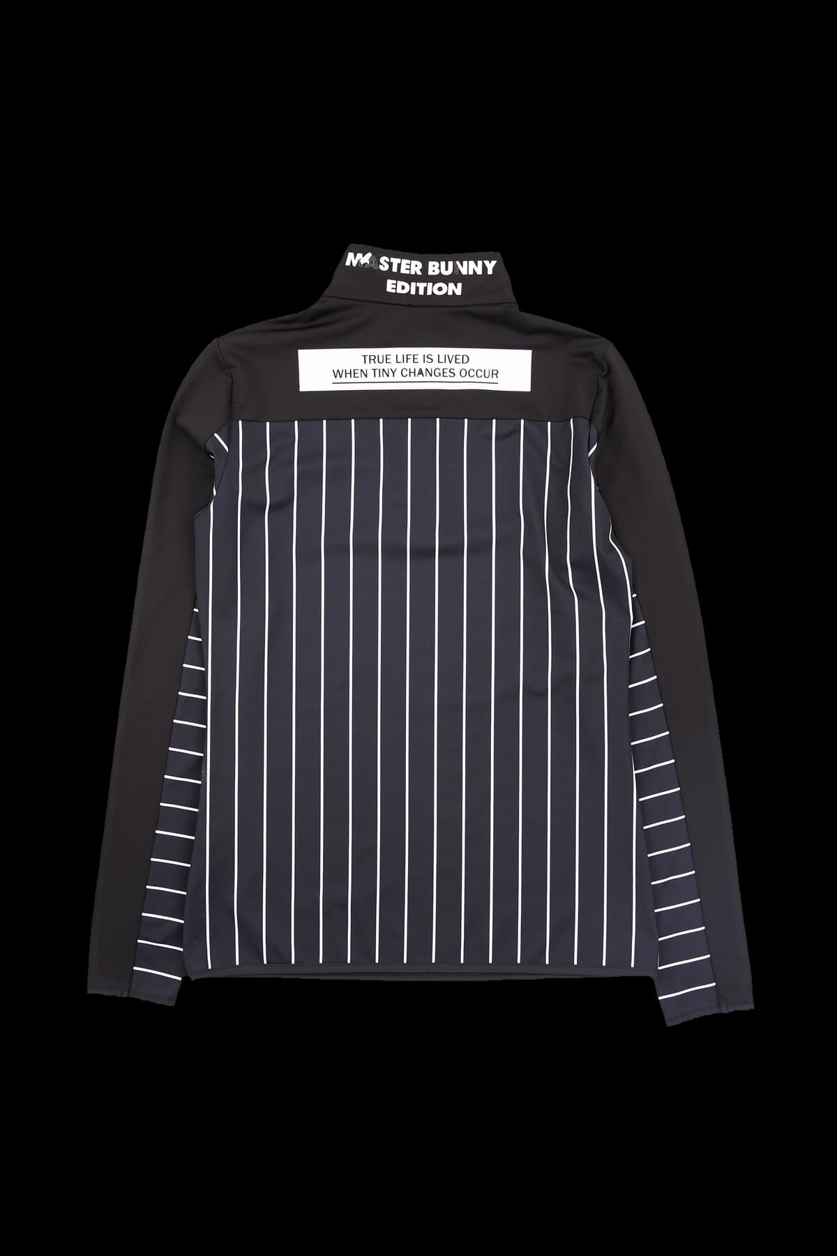 패턴 하프 집업 긴팔 티셔츠