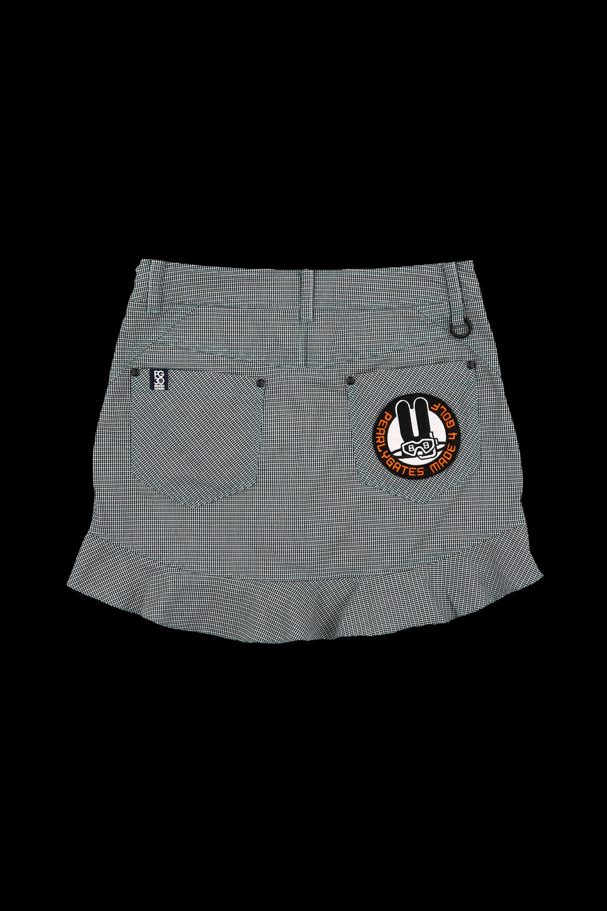 체크 큐롯 스커트