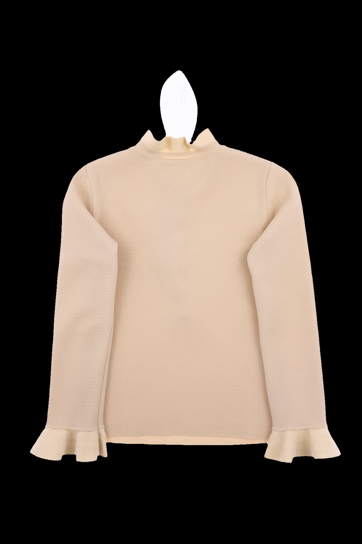 단추 포인트 긴팔니트