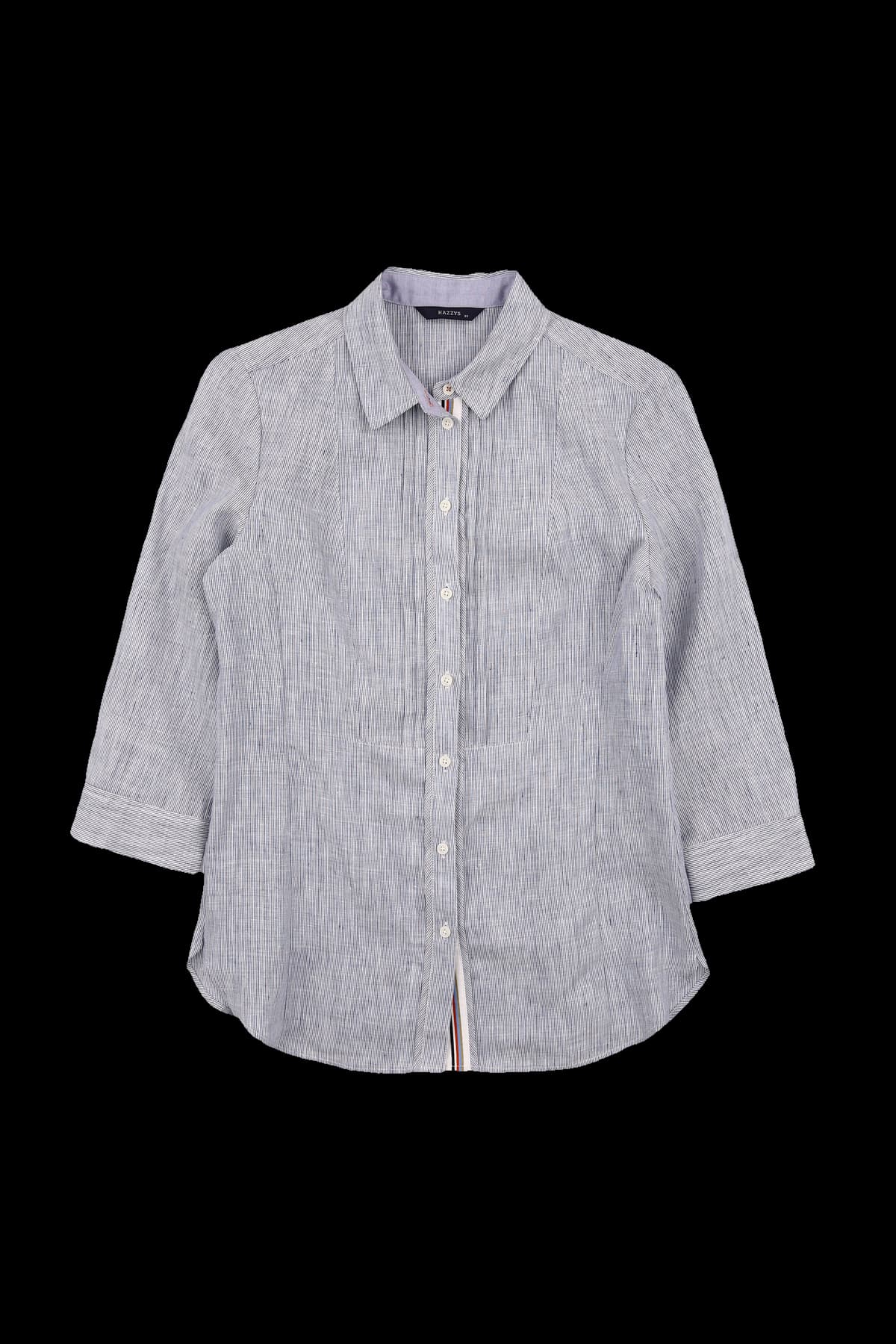 스트라이프 7부 셔츠