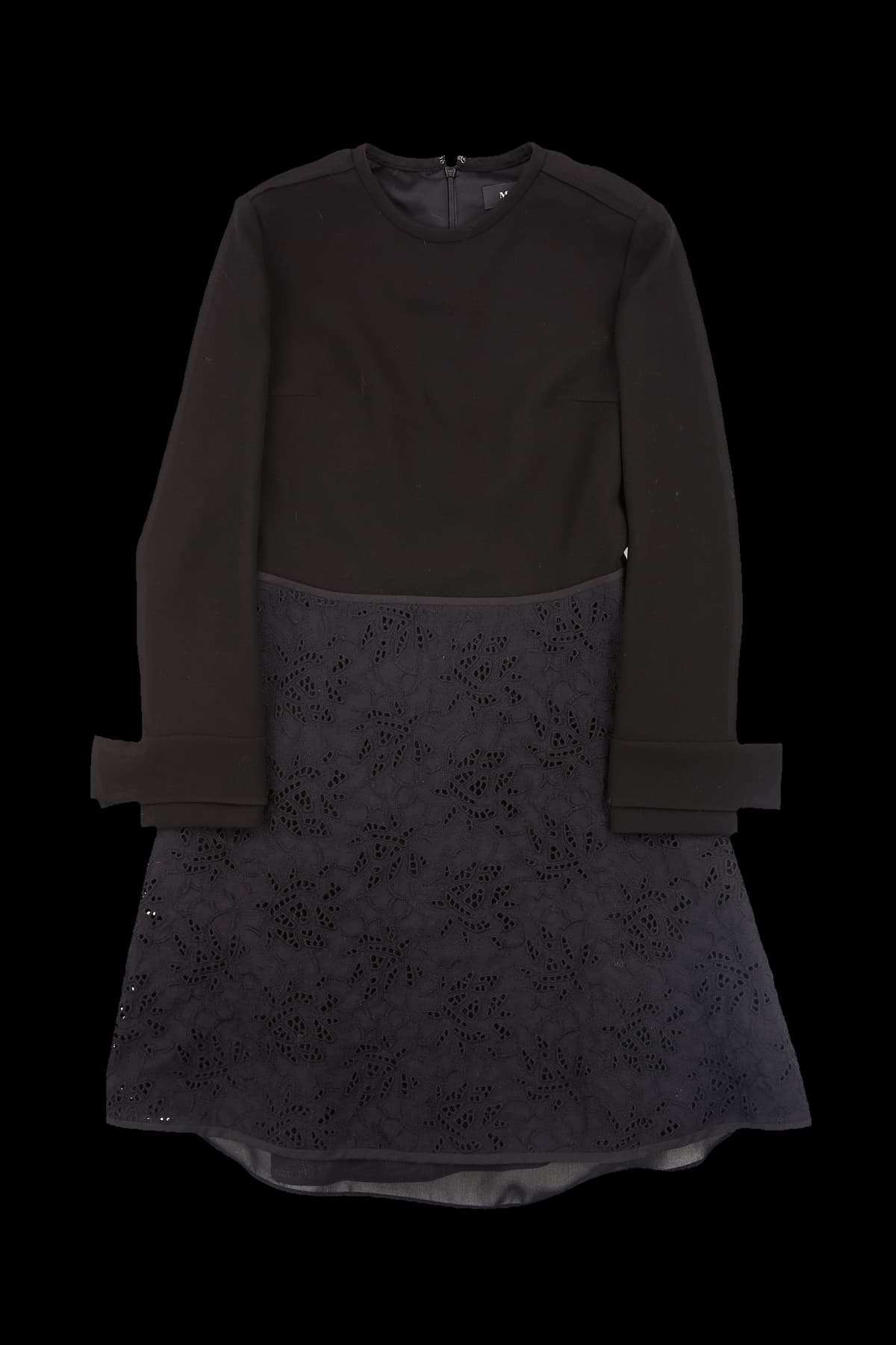 펀칭 플레어 미디 원피스