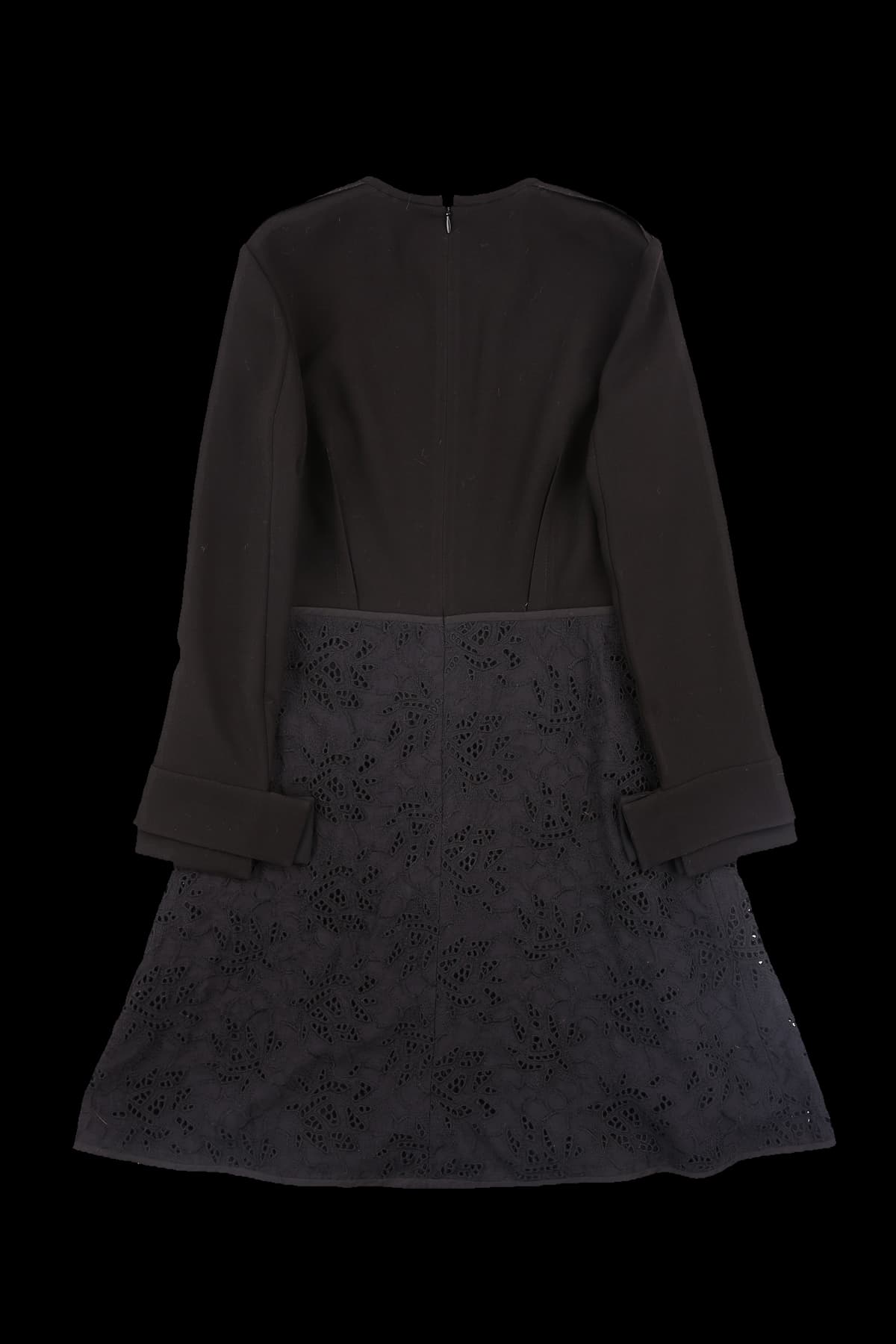 펀칭 플레어 미디 원피스