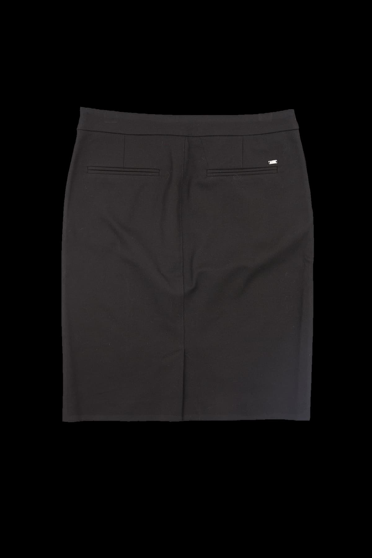 슬릿 지퍼 미디 스커트