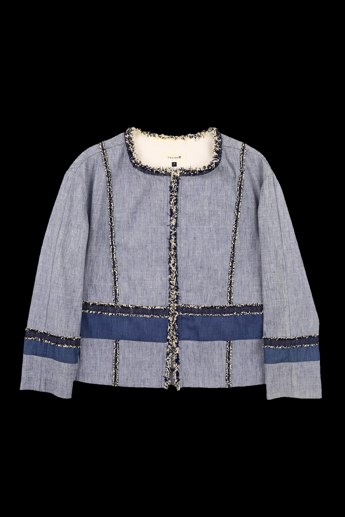 7부 라운드넥 자켓