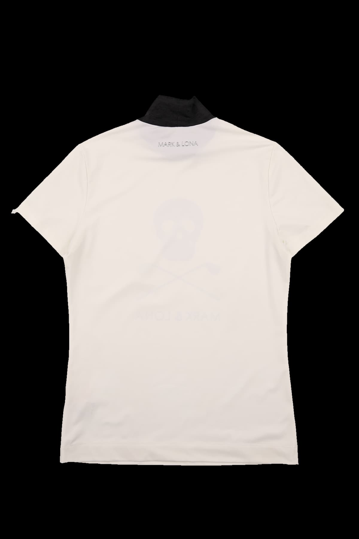 프린팅 하프넥 반팔 티셔츠