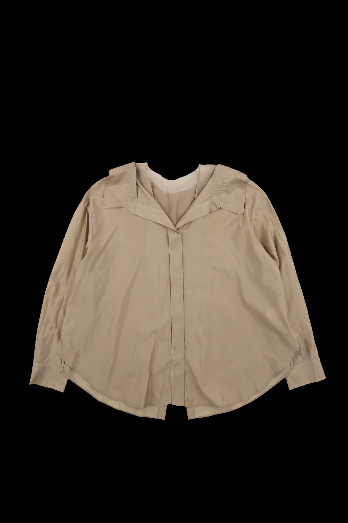 긴팔 버튼 블라우스