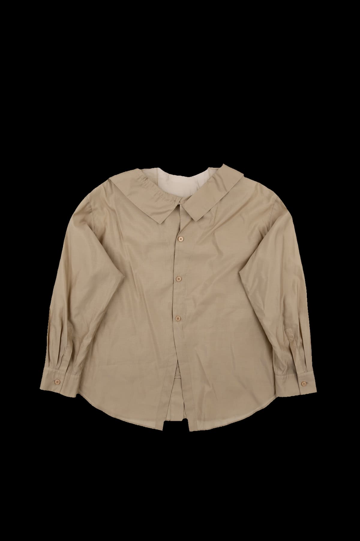 긴팔 버튼 블라우스