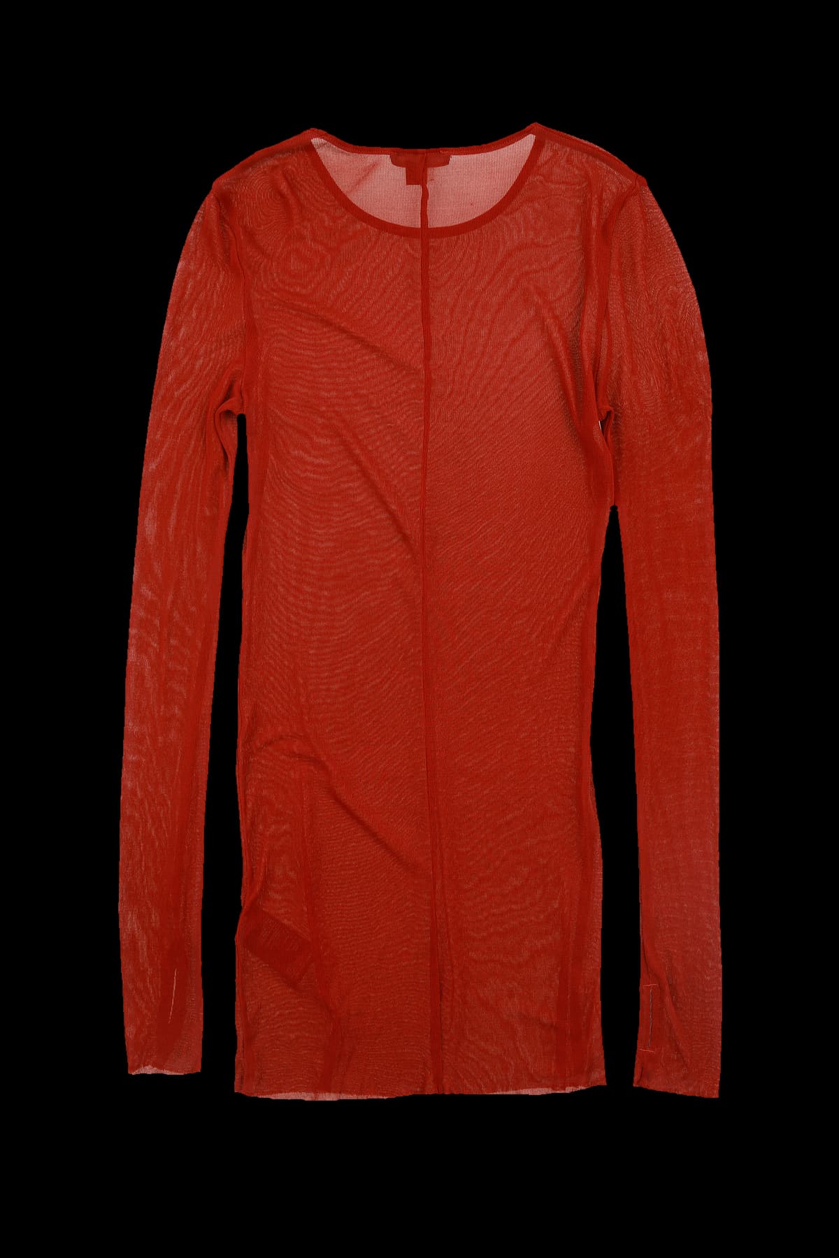 시어 라운드 긴팔 티셔츠