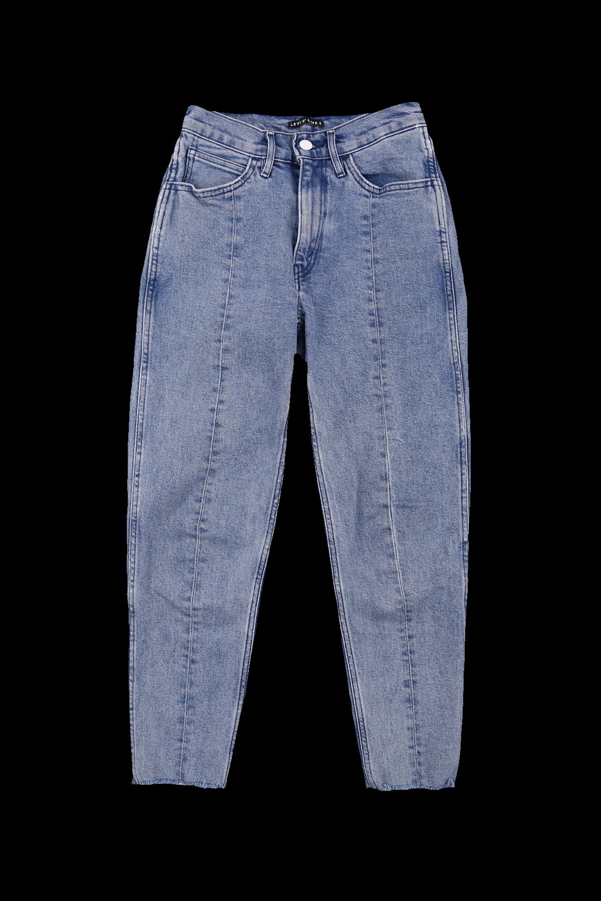 컷팅 라인 데님 롱팬츠