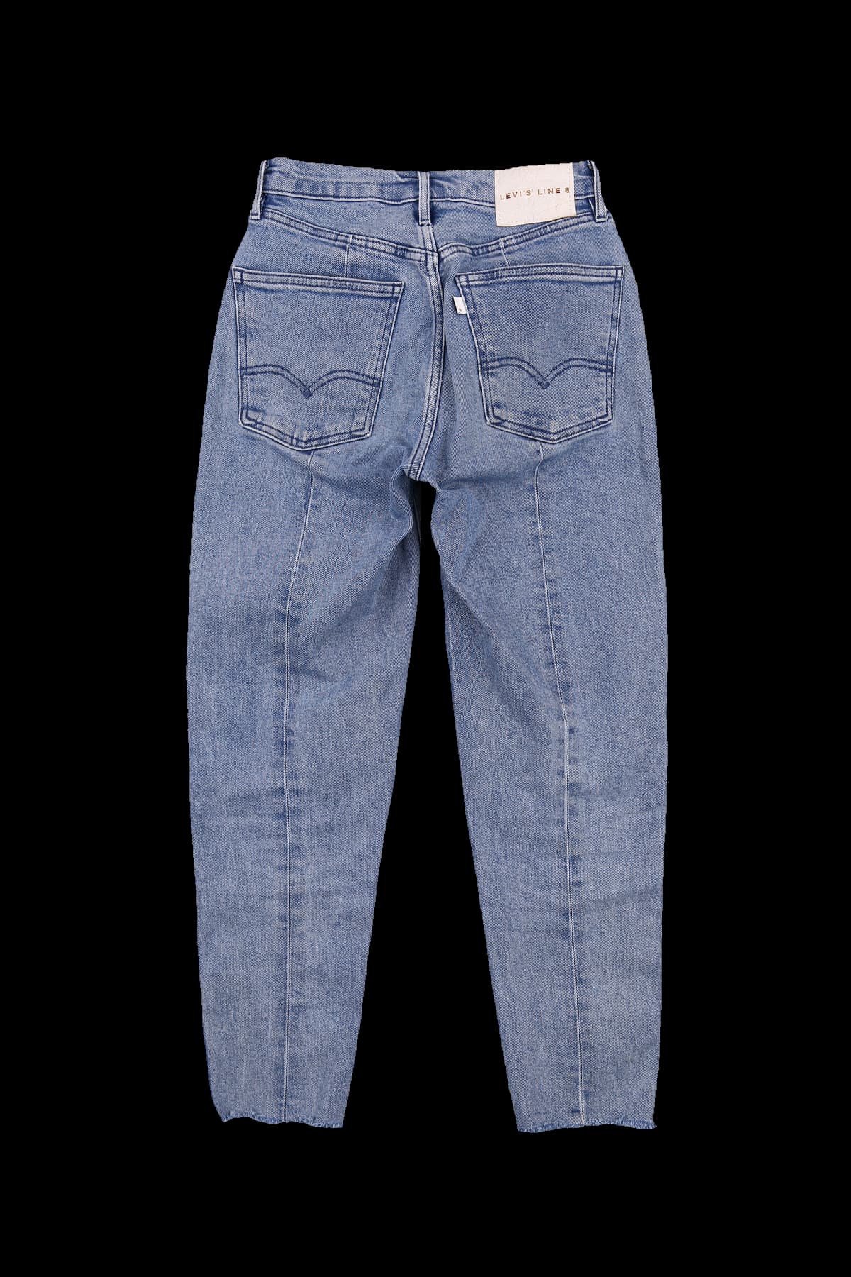 컷팅 라인 데님 롱팬츠