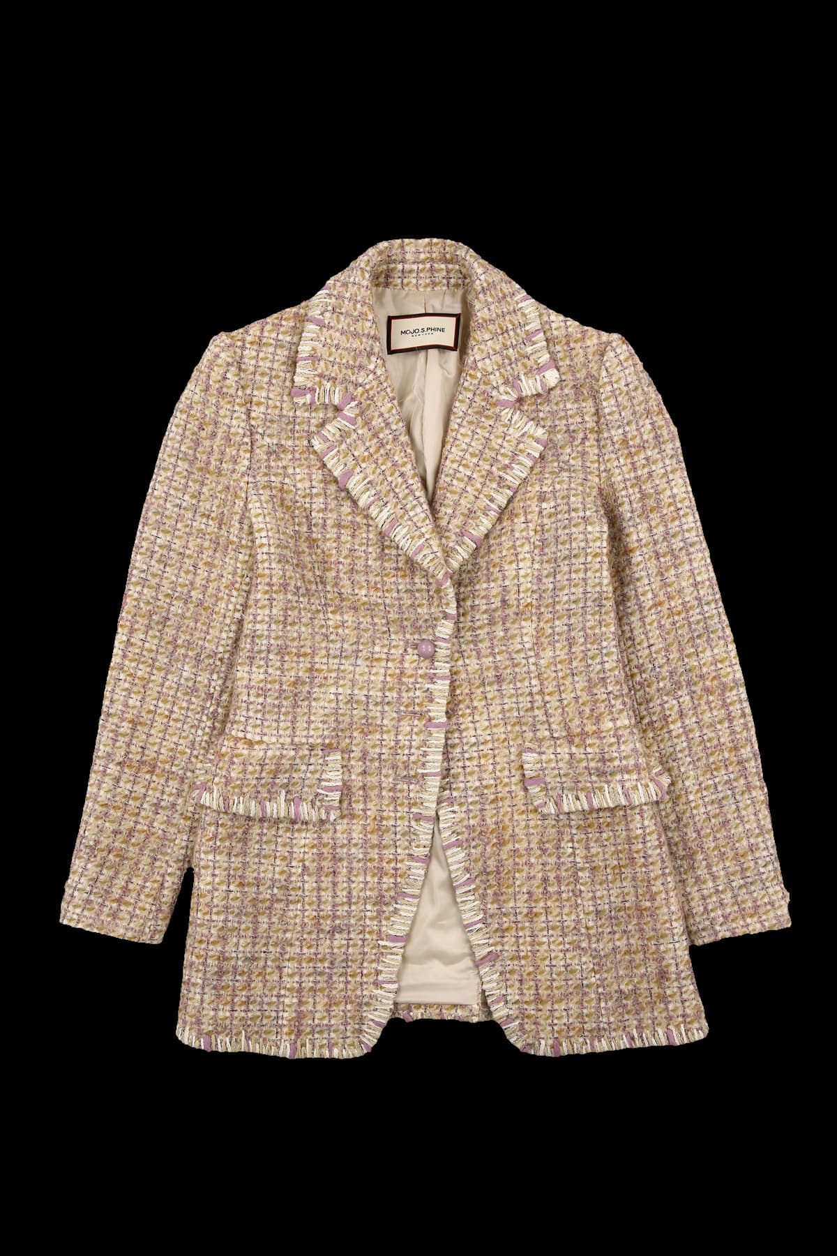 트위드 카라 자켓