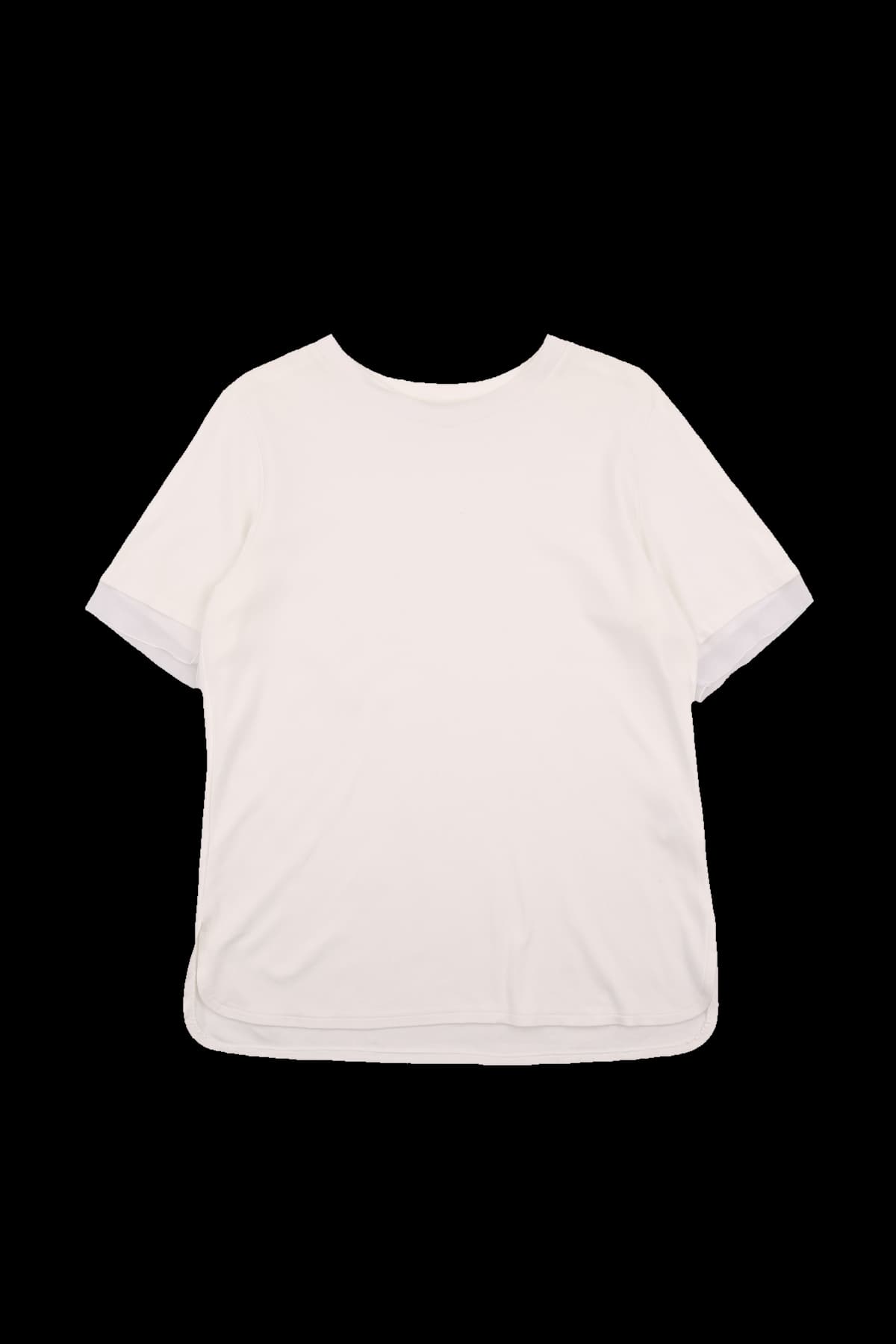 쉬폰 반팔 라운드 티셔츠